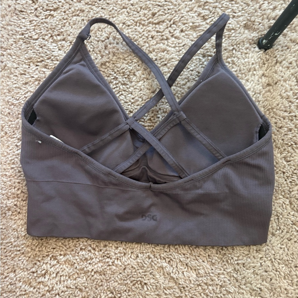 DSG Gray/purple Ribbed Bra - Picture 2 of 3